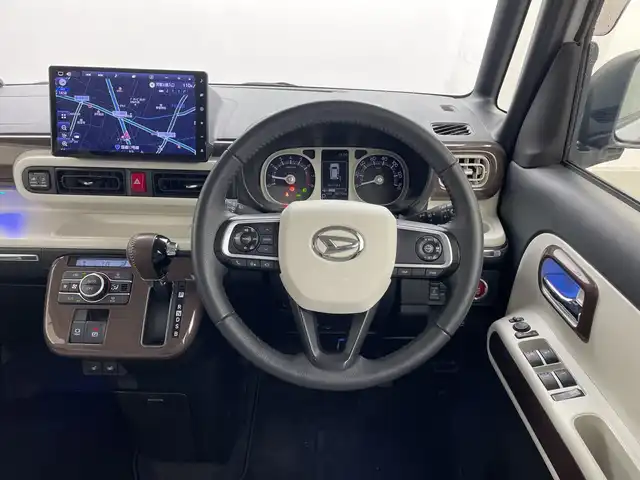 ダイハツ ムーヴ キャンバス ストライプス G ターボ 群馬県 2022(令4)年 3.9万km シャイニングホワイトパール/ファイアークォーツレッドメタリック 純正１０型ナビ　フルセグＴＶ　全周囲カメラ　衝突被害軽減システム　アダクティブクルーズコントロール　両側電動スライドドア　シートヒーター　ステアリングスイッチ　プッシュスタート　ＥＴＣ　ＬＥＤ　禁煙車