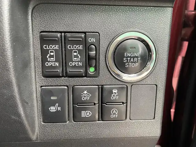 ダイハツ タント カスタムX トップED LTD SAⅢ 福岡県 2018(平30)年 6.8万km ファイアークォーツレッドM 社外7型ナビ/（BT/フルセグ/AM/FM/DISC/SD)/アラウンドビューモニター/バックカメラ/フロントカメラ/サイドカメラ/両側パワースライドドア/LEDヘッドライト/オートライト/オートマチックハイビーム/ハーフレザーシート/D席シートヒーター/TVキャンセラー/アイドリングストップ/横滑り防止装置/盗難防止装置/衝突被害軽減ブレーキ/コーナーセンサー/スマートキー/保証書/取扱説明書