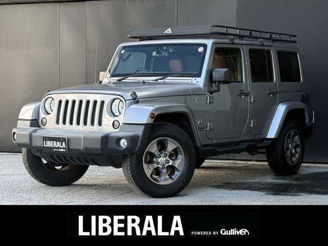 クライスラー・ジープ ジープ ラングラー アンリミテッド サハラ 和歌山県 2018(平30)年 5.2万km シルバー ナビ　/BT/TV/MSV/クルコン/前ドラレコ/純正18インチアルミ/純正ラバーマット/ルーフキャリア/革調シートカバー/バックカメラ/サイドカメラ