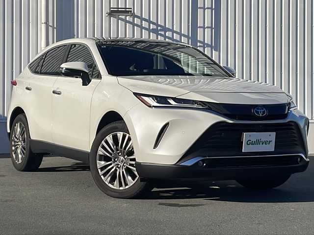 トヨタ ハリアー ハイブリッド Z レザーパッケージ 三重県 2021(令3)年 7.9万km ホワイトパールクリスタルシャイン 禁煙/純正ナビ/全方位カメラ/パノラミックビューモニター/調光パノラマルーフ/前方ドラレコ/BSM/HUD/ACC/ETC2.0/JBLプレミアムサウンド/パワーバックドア/ステアヒーター/シートヒーター/エアシート/パワーシート/メモリーシート/前後クリアランスソナー/LEDオートライト/オートリトラウィンカーミラー