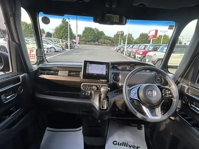 ホンダ Ｎ ＢＯＸ カスタム G L ホンダセンシング 栃木県 2018(平30)年 7.3万km クリスタルブラックパール ホンダセンシング/ディーラーナビ（Gathars)/フルセグTV/Bluetooth/iPod/USB/CD/DVD/レーダークルーズコントロール/両側パワースライドドア/バックモニター/ETC/LDA/PCS/AAC/LEDヘッドライト/プッシュスタート
