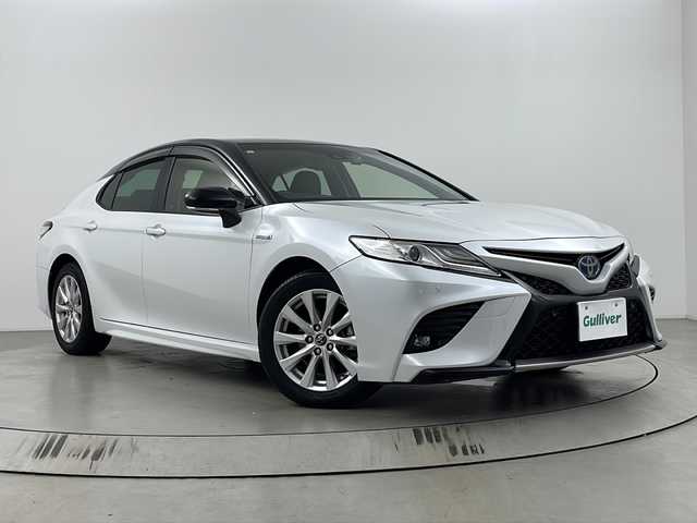 トヨタ カムリ WS 埼玉県 2019(令1)年 4.9万km アティチュードブラックマイカ/プラチナホワイトパールマイカ 純正SDナビ/バックカメラ/トヨタセーフティセンス/純正ドライブレコーダー/ビルトインETC/ハーフレザーシート/パワーシート/LEDヘッドライト/オートマチックハイビーム/純正フロアマット/純正アルミホイール/スマートキー/スペアキー/フルセグテレビ/禁煙車