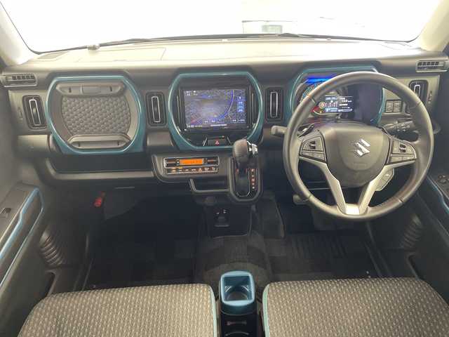 スズキ ハスラー HYBRID X ターボ 群馬県 2020(令2)年 4.1万km デニムブルー ガンメタリック 2トーン 禁煙車　純正８インチメモリナビ　レーダークルーズコントロール　ブレーキサポート　パーキングセンサー　フォグランプ　LEDライト　オートライト　ステアリングスイッチ　シートヒーター　プッシュスタート