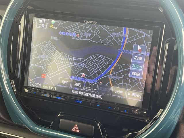 スズキ ハスラー HYBRID X ターボ 群馬県 2020(令2)年 4.1万km デニムブルー ガンメタリック 2トーン 禁煙車　純正８インチメモリナビ　レーダークルーズコントロール　ブレーキサポート　パーキングセンサー　フォグランプ　LEDライト　オートライト　ステアリングスイッチ　シートヒーター　プッシュスタート