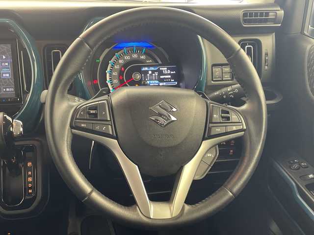 スズキ ハスラー HYBRID X ターボ 群馬県 2020(令2)年 4.1万km デニムブルー ガンメタリック 2トーン 禁煙車　純正８インチメモリナビ　レーダークルーズコントロール　ブレーキサポート　パーキングセンサー　フォグランプ　LEDライト　オートライト　ステアリングスイッチ　シートヒーター　プッシュスタート