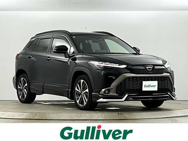 トヨタ カローラ クロス ハイブリッド Z 愛知県 2024(令6)年 2.1万km アティチュードブラックマイカ 衝突被害軽減ブレーキ/フルセグテレビ/ディスプレイオーディオ/AppleCarPlay/AndoroidAuto/Bluetooth接続/ビルトインETC2.0/バックカメラ/ガラスルーフ/シートヒーター（運転席・助手席）/クルーズコントロール（追従有）/純正アルミホイール18インチ/LEDヘッドライト/パワーシート（運転席）/ルーフレーフ/フルエアロ（モデリスタ）/オートライト/オートマチックハイビーム/スマートキー/プッシュスタート