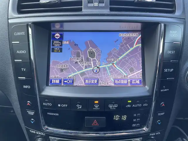 レクサス ＩＳ Ｆ 長崎県 2013(平25)年 5.6万km ブラック 純正HDDナビ/CD/DVD/BT/USB/AUX/フルセグTV/バックカメラ/サンルーフ/黒本革シート/前席パワーシート/前席メモリーシート/前席シートヒーター/トムスマフラー/ステアリングスイッチ/クルーズコントロール/パドルシフト/社外レーダー/オートライト/LEDヘッドライト/ビルトインETC