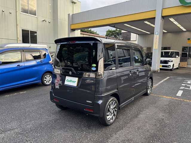 スズキ スペーシア カスタム TS 神奈川県 2014(平26)年 7.4万km ルナグレーパールメタリック ワンオーナー/メモリナビ/フルセグテレビ/アイドリングストップ/ドアバイザー/両側パワースライドドア/ETC
