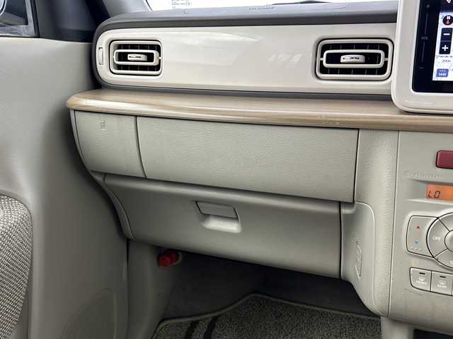 スズキ ラパン X 大阪府 2016(平28)年 5.8万km フォーンベージュM 純正メモリナビ/・フルセグTV/・Bluetooth/・CD/DVD/・AppleCarPlay/全方位カメラ/デュアルカメラブレーキサポート/運転席シートヒーター/純正14インチアルミホイール/キセノンヘッドライト/オートエアコン/スマートキー/プッシュスタート