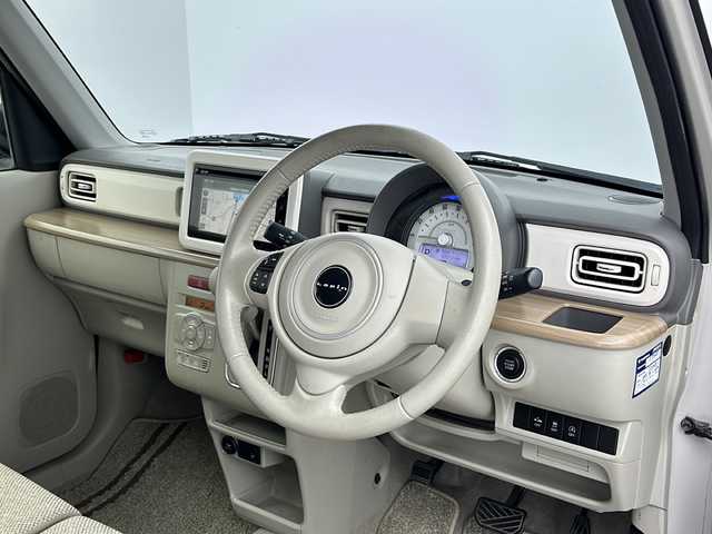 スズキ ラパン X 大阪府 2016(平28)年 5.8万km フォーンベージュM 純正メモリナビ/・フルセグTV/・Bluetooth/・CD/DVD/・AppleCarPlay/全方位カメラ/デュアルカメラブレーキサポート/運転席シートヒーター/純正14インチアルミホイール/キセノンヘッドライト/オートエアコン/スマートキー/プッシュスタート