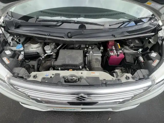 スズキ スペーシア カスタム XS ターボ 秋田県 2017(平29)年 6.9万km クリスタルホワイトP ターボ/両側パワースライドドア/衝突軽減システム/純正メモリナビ（DVD/CD/BT）/フルセグ（走行中視聴可能）/バックカメラ/社外１４インチアルミ（冬タイヤ装着）/スマートキー/アイドリングストップ/プッシュスタート/クルーズコントロール追従走行なし/レーンキープアシスト/パドルシフト/ステアリングスイッチ/ドライブレコーダー/運転席シートヒーター/ビルトインETC/純正フロアマット/純正ドアバイザー/オートライト/オートエアコン/パワーステアリング/パワーウィンドウ/横滑り防止/盗難防止装置/寒冷地仕様/電動格納ウィンカーミラー/保証書/取扱説明書/記録簿