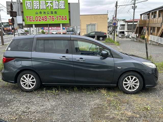 マツダ プレマシー 20E 福島県 2010(平22)年 11.2万km メトロポリタングレーマイカ 禁煙車/純正オーディオ(AM/FM/CD)/両側イージークローザードア/純正ドアバイザー/純正フロアマット/電動格納ミラー/純正鉄チンホイール付き冬タイヤ車載