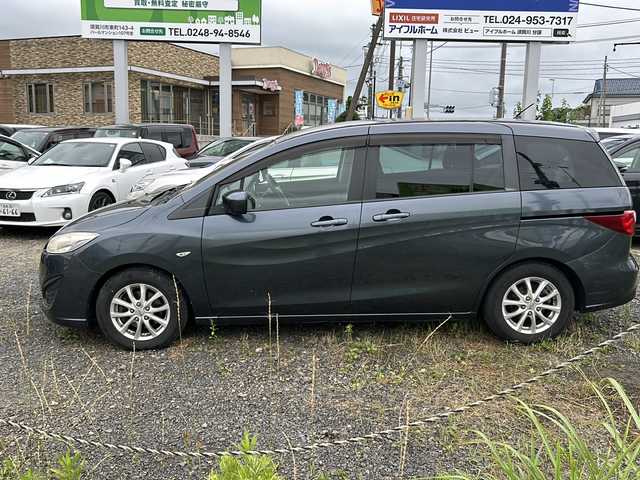 マツダ プレマシー 20E 福島県 2010(平22)年 11.2万km メトロポリタングレーマイカ 禁煙車/純正オーディオ(AM/FM/CD)/両側イージークローザードア/純正ドアバイザー/純正フロアマット/電動格納ミラー/純正鉄チンホイール付き冬タイヤ車載