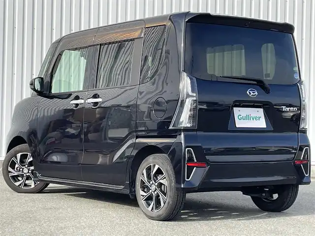 ダイハツ タント カスタム X セレクション 福岡県 2020(令2)年 5.6万km パールブラック スマートアシスト/純正ナビ（ＮＭＺＫ－Ｗ７０Ｄ）/フルセグTV/CD/DVD/BT/SD/AM/FM/バックカメラ/両側パワースライドドア/ハーフレザー/ナビ連動前後ドラレコ/シートヒーター/ステアリングリモコン/スマートキー/純正アルミ/純正マット/スペアキー/保証書