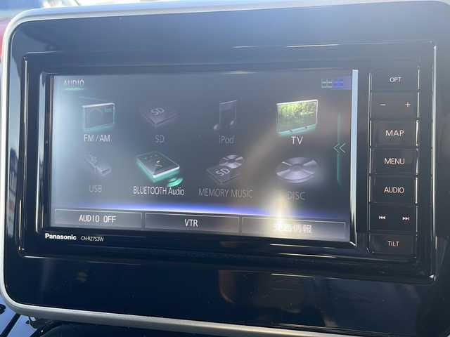 マツダ フレアワゴン カスタムスタイル ハイブリッド XS 青森県 2020(令2)年 10.6万km ピュアホワイトP 4WD/純正SDナビ・フルセグTV/CD・DVD・Bluetooth・SD/全方位モニター/両側パワースライドドア/合皮コンビシート/前席シートヒーター/ヘッドアップディスプレイ/デュアルセンサーブレーキサポート/レーンキープアシスト/ハイビームアシスト/リアパーキングセンサー/ビルトインETC/LEDヘッドライト/LEDフォグランプ/純正15インチアルミ/スマートキー/プッシュスタート