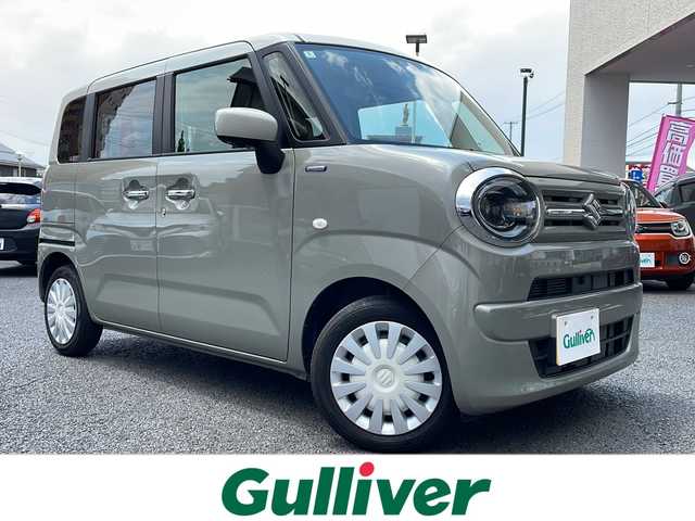 スズキ ワゴンＲ スマイル HYBRID S リミテッド 山形県 2024(令6)年 1.1万km グレーⅡ ・ワンオーナー/・純正9インチナビ/フルセグ/CD/DVD/Bluetooth/　AndroidAuto/AppleCarPlay/・ビルトインETC/・全方位カメラ/・衝突被害軽減ブレーキ/・レーンキープアシスト/・後方クリアランスソナー/・LEDヘッドライト/・オートライト/・横滑り防止装置/・両側ワンタッチパワースライドドア/・ステアリングスイッチ/・D席シートヒーター/・純正ラバーマット/・純正ホイールキャップ/・スタッドレスタイヤ車載/・スペアキー1本/・保証書/・取扱説明書