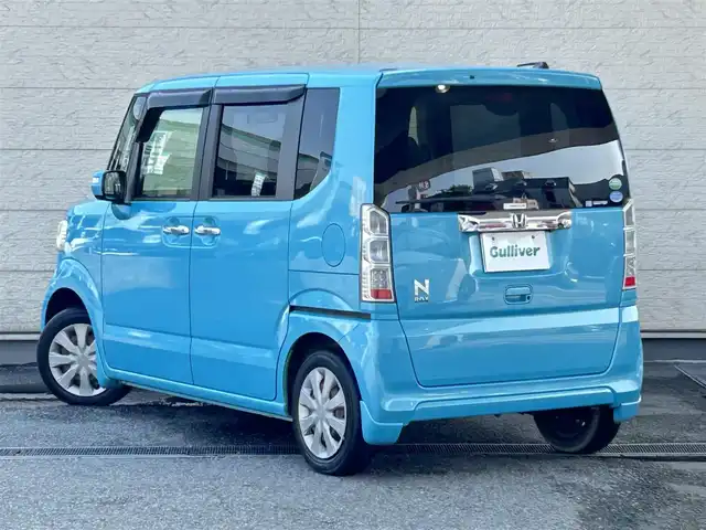 ホンダ Ｎ ＢＯＸ G Lパッケージ 兵庫県 2015(平27)年 5.3万km イノセントブルーメタリック 純正ディーラーナビ/（CD/DVD/BT/フルセグTV）/バックカメラ/両側パワースライドドア/あんしんパッケージ/シティブレーキアクティブシステム/ETC/HIDヘッドライト/AUTOライト/スマートキー/スペアキー
