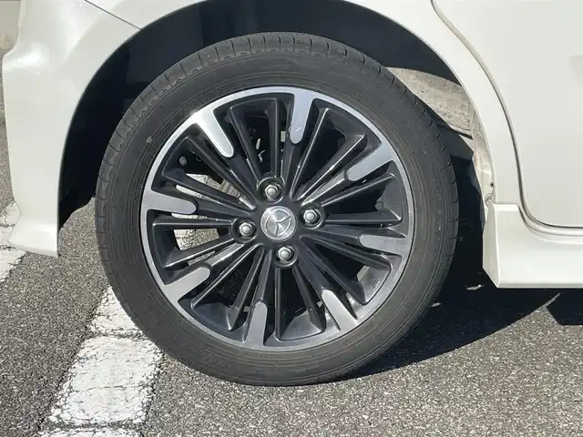 マツダ フレアワゴン ハイブリッド XS 宮崎県 2021(令3)年 5.5万km ピュアホワイトP 純正フルセグナビ/（DVD再生機能付き）（BT）/クルーズコントロール/アイドリングストップ/パーキングアシスト/パワースライドドア/パワーウィンドウ/パワーステアリング/バックカメラ/純正アルミホイール/コーナーセンサー/純正フロアマット/純正LEDヘッドライト/オートライト/横滑り防止装置/衝突被害軽減システム/盗難防止装置/エアバックW/ETC/ABS/AAC