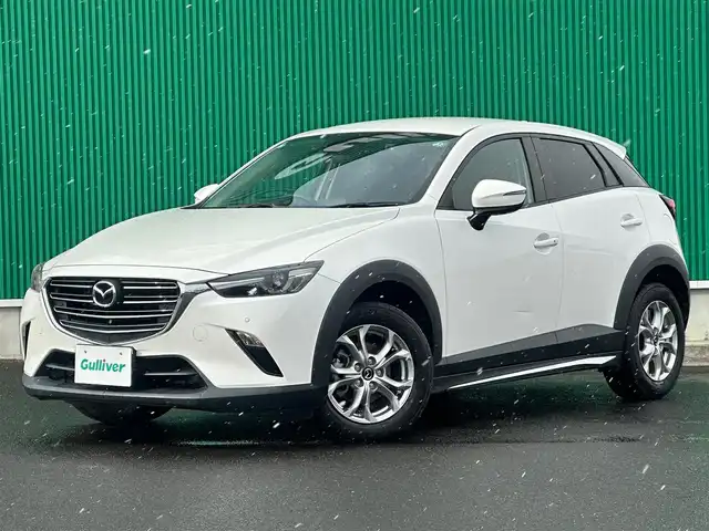 マツダ ＣＸ－３ 15S ツーリング 宮城県 2020(令2)年 3万km スノーフレイクホワイトパールマイカ ワンオーナー/BOSEサウンドシステム＋7スピーカー/360°ビュー・モニター＋フロントパーキングセンサー/CD/DVDプレーヤー＋地上デジタルＴＶチューナー/＝＝＝/スマートシティブレーキサポート/BSMシステム/車線逸脱警報システム/パーキングセンサー/ハイビームコントロールシステム/純正ナビ/・CD/DVD/・Bluetooth/・フルセグTV/ETC/ドライブレコーダー/革巻きステアリング/ステアリングスイッチ/MTモード付AT/電動パーキングブレーキ/ブレーキホールド/LEDヘッドライト/オートライト/スマートキー＆プッシュスタート/純正16インチAW（215/60R16）/フロアマット/トノカバー/W/サイド/カーテンエアバッグ