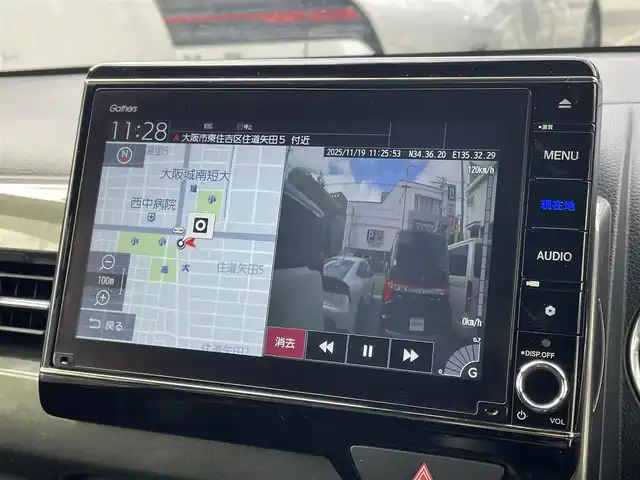 ホンダ Ｎ ＷＧＮ カスタム Lターボ ホンダS 大阪府 2020(令2)年 4.9万km シャイニンググレーM 純正ナビ【VXU-207NBi】/　フルセグTV/CD/DVD/Bluetooth/FM/AM/バックカメラ/純正ナビ連動型ドライブレコーダー/ETC/シートヒーター/パドルシフト/ホンダセンシング/　・衝突軽減ブレーキ/　・誤発進抑制機能/　・歩行者事故低減ステアリング/　・先行車発進お知らせ機能/　・標識認識機能/　・路外逸脱抑制機能/　・渋滞追従機能付きアダプティブクルーズコントロール/　・車線維持支援システム/　・オートハイビーム/　・パーキングセンサーシステム/　・後方誤発進抑制機能/LEDヘッドライト/オートブレーキホールド/スペアキー