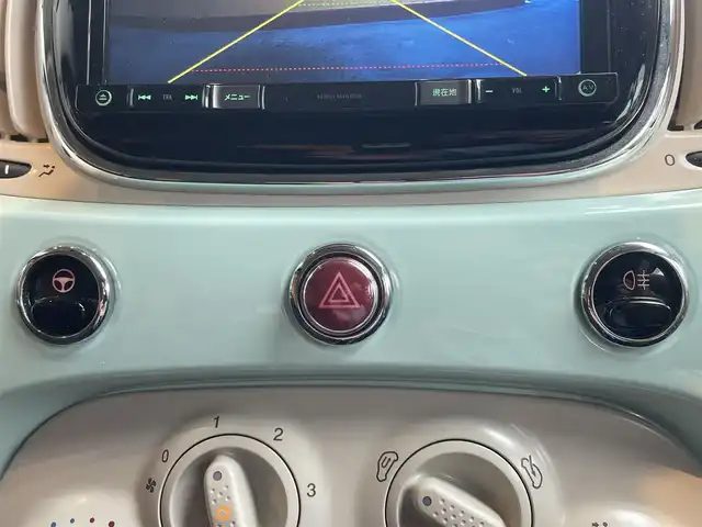 フィアット ５００ 1．2 ポップ 高知県 2018(平30)年 2.5万km LATTE MENTA ワンオーナー/社外ナビ（AVIC-RZ801-D）/　【AM/FM/フルセグTV/BT/CD/DVD】/バックカメラ/純正フロアマット/純正１５インチAW/ETC