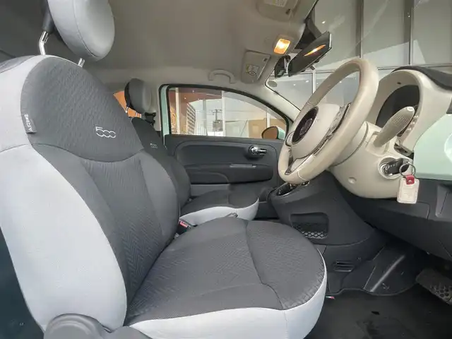 フィアット ５００ 1．2 ポップ 高知県 2018(平30)年 2.5万km LATTE MENTA ワンオーナー/社外ナビ（AVIC-RZ801-D）/　【AM/FM/フルセグTV/BT/CD/DVD】/バックカメラ/純正フロアマット/純正１５インチAW/ETC