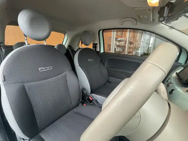 フィアット ５００ 1．2 ポップ 高知県 2018(平30)年 2.5万km LATTE MENTA ワンオーナー/社外ナビ（AVIC-RZ801-D）/　【AM/FM/フルセグTV/BT/CD/DVD】/バックカメラ/純正フロアマット/純正１５インチAW/ETC