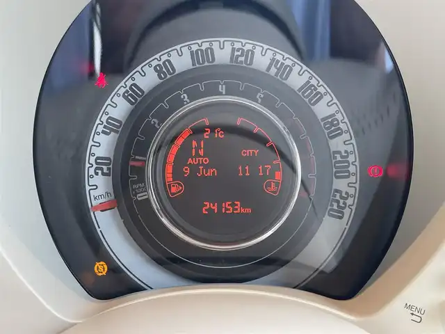 フィアット ５００ 1．2 ポップ 高知県 2018(平30)年 2.5万km LATTE MENTA ワンオーナー/社外ナビ（AVIC-RZ801-D）/　【AM/FM/フルセグTV/BT/CD/DVD】/バックカメラ/純正フロアマット/純正１５インチAW/ETC
