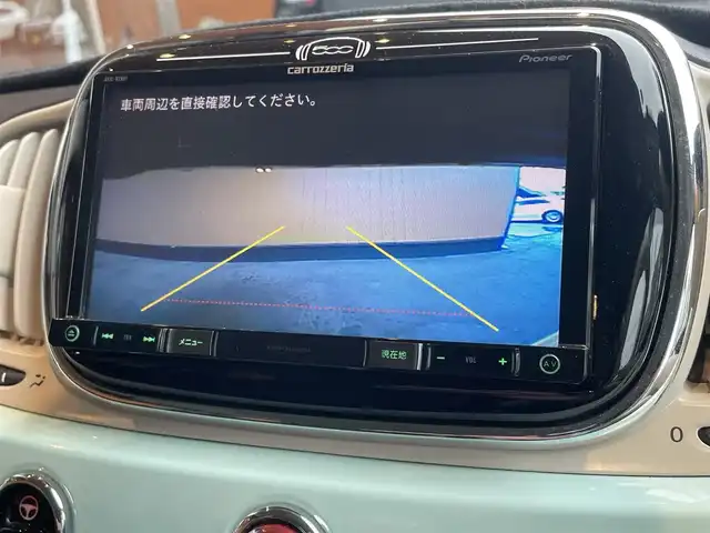 フィアット ５００ 1．2 ポップ 高知県 2018(平30)年 2.5万km LATTE MENTA ワンオーナー/社外ナビ（AVIC-RZ801-D）/　【AM/FM/フルセグTV/BT/CD/DVD】/バックカメラ/純正フロアマット/純正１５インチAW/ETC