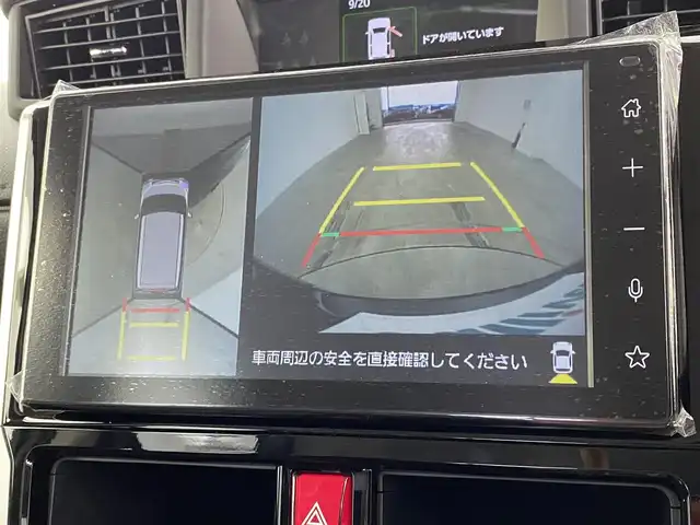 トヨタ ルーミー カスタムG－T 宮城県 2025(令7)年 0.1千km ブラックマイカメタリック 登録済未使用車　/純正９型ディスプレイ　/全周囲カメラ　/両側パワースライドドア　/シートヒーター　/ＥＴＣ２．０　/ディスプレイ連動ドライブレコーダー(前後)　/純正フロアマット／バイザー　/ＴＶキャンセラー　/衝突軽減ブレーキ/レーンキープアシスト/オートハイビーム/クリアランスソナー/電動パーキングブレーキ/オートホールド/純正15インチAW/LEDヘッドランプ/フォグランプ/デイライト/後席サンシェード