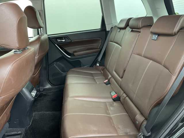 スバル フォレスター 道央・札幌 2016(平28)年 10.2万km クリスタルブラックシリカ ・4WD　　/アイサイト/・衝突被害軽減ブレーキ/・社外フローティングナビ　/・フルセグ/CD/DVD/BT/SD/・バックカメラ/・レーダークルーズコントロール/・ブラインドスポットモニター/・レザーシート/シートヒーター/・パワーシート/シートポジションメモリー/・電動リアゲート/・ステアリングヒーター/・社外前方ドライブレコーダー/・MT付AT/パドルシフト/・積込冬タイヤ純正AW18インチ/・ヒルディンセントコントロール/・ETC