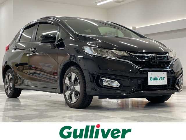 ホンダ フィット ハイブリット Fコンフォートエディション 岐阜県 2018(平30)年 9.5万km クリスタルブラックパール 純正ナビ7インチ/スマートキー/クルーズコントロール/BIuetooth/ETC/バックモニター/フルセグ/純正マット/レーンキープアシスト/オートライト/LEDヘッドライト/衝突軽減システム