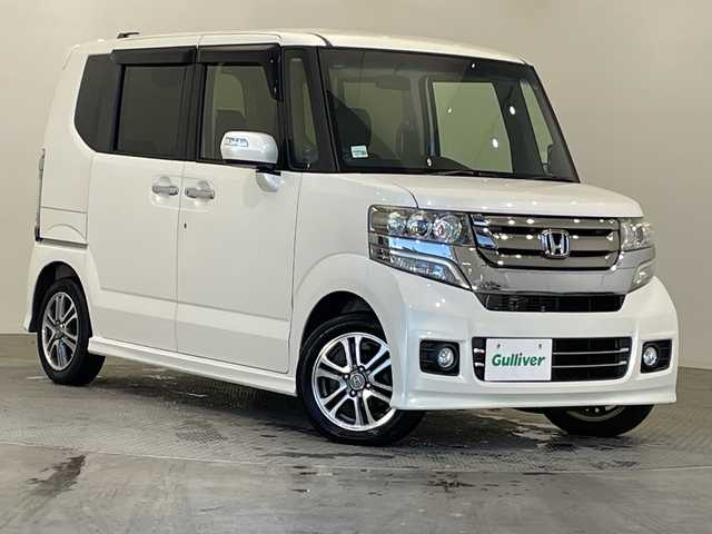 ホンダ Ｎ ＢＯＸ カスタム G Lパッケージ 栃木県 2016(平28)年 4.6万km プレミアムホワイトパールⅡ ワンオーナー/純正SDナビ/（CD/TV/Bluetooth/USB/iPod/AUX）/バックカメラ/ビルトインETC/片側パワースライドドア/オートライト/HIDヘッドライト/横滑り防止装置/フォグランプ/スマートキー/プッシュスタート/アイドリングストップ/ステアリングスイッチ/電動格納ミラー/純正14インチアルミホイール/純正フロアマット