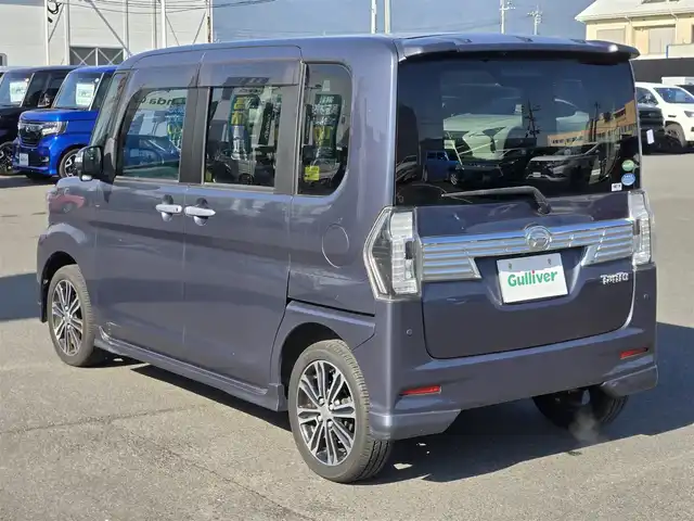 ダイハツ タント カスタム RS トップED SA Ⅲ 鹿児島県 2017(平29)年 2.7万km メテオライトグレーイリュージョナルP 純正ＳＤナビ（ＮＳＺＮ－Ｗ６８Ｄ）　/純正ドライブレコーダー　/Ｄ席シートヒーター　/Ｂｌｕｅｔｏｏｔｈオーディオ　/フルセグテレビ　/両側パワースライドドア　/ハーフレザーシート　/スマートアシストIII/バックカメラ/純正アルミホイール(15インチ)/両側パワースライドドア/プッシュスタート/スマートキー/横滑り防止装置/前後コーナーセンサー/LEDヘッドライト