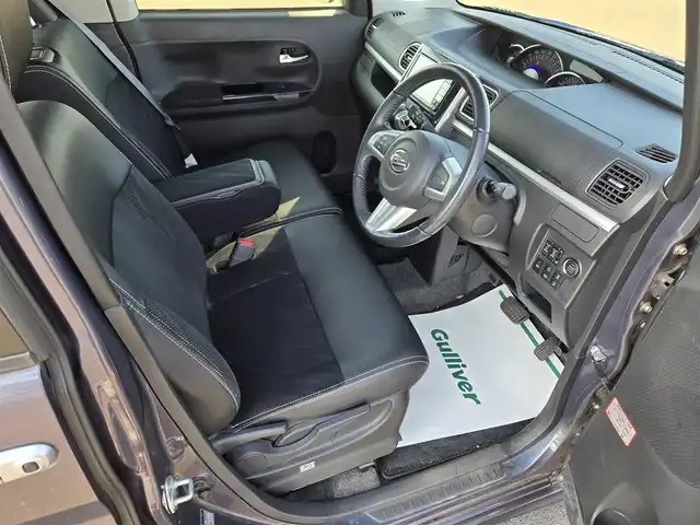 ダイハツ タント カスタム RS トップED SA Ⅲ 鹿児島県 2017(平29)年 2.7万km メテオライトグレーイリュージョナルP 純正ＳＤナビ（ＮＳＺＮ－Ｗ６８Ｄ）　/純正ドライブレコーダー　/Ｄ席シートヒーター　/Ｂｌｕｅｔｏｏｔｈオーディオ　/フルセグテレビ　/両側パワースライドドア　/ハーフレザーシート　/スマートアシストIII/バックカメラ/純正アルミホイール(15インチ)/両側パワースライドドア/プッシュスタート/スマートキー/横滑り防止装置/前後コーナーセンサー/LEDヘッドライト