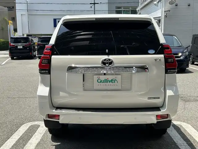 トヨタ ランドクルーザー プラド TX 大阪府 2019(令1)年 4.1万km ホワイトパールクリスタルシャイン 純正9インチナビ/フルセグ・Bluetooth・CD/DVD/バックカメラ/トヨタセーフティセンス/・プリクラッシュセーフティ/・レーンディパーチャー/・オートマチックハイビーム/・レーダークルコン /ETC/LEDヘッドライト/スマートキー/USB/HDMI端子