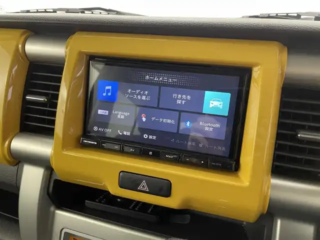 スズキ ハスラー G 福井県 2017(平29)年 3万km アクティブイエロー/ブラック2トーンルーフ 禁煙車/7インチナビ/（AM/FM/Bluetooth/フルセグTV）/レーダーブレーキサポート/シートヒーター/アイドリングストップ/プッシュスタート/スマートキー/純正フロアマット/ベンチシート/横滑り防止装置/ドアバイザー