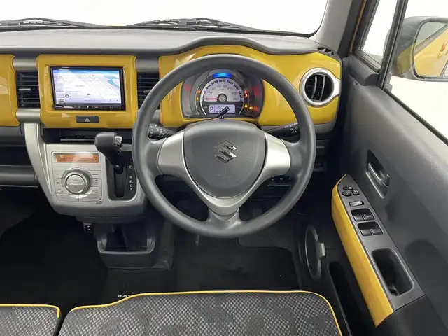 スズキ ハスラー G 福井県 2017(平29)年 3万km アクティブイエロー/ブラック2トーンルーフ 禁煙車/7インチナビ/（AM/FM/Bluetooth/フルセグTV）/レーダーブレーキサポート/シートヒーター/アイドリングストップ/プッシュスタート/スマートキー/純正フロアマット/ベンチシート/横滑り防止装置/ドアバイザー