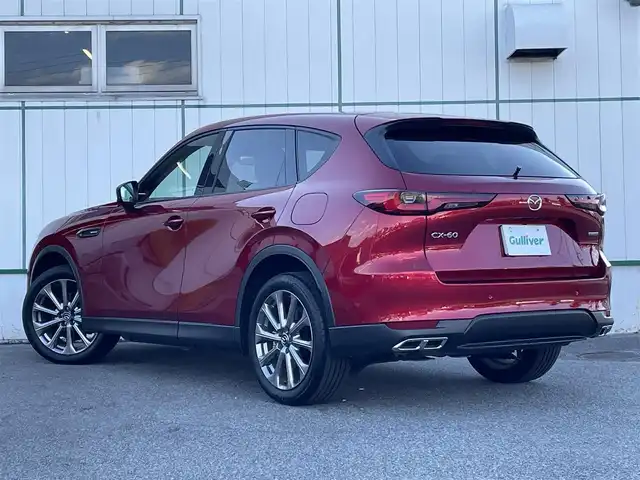 マツダ ＣＸ－６０ XD Lパッケージ 山梨県 2023(令5)年 0.8万km ソウルレッドクリスタルM 黒革シート/純正ナビ/Bluetooth接続/フルセグTV/全方位カメラ/ETC/ドライブレコーダー/前席パワーシート/全席シートヒーター/ヘッドアップディスプレイ/電動リアゲート/パドルシフト/置くだけ充電/テレビキャンセラー