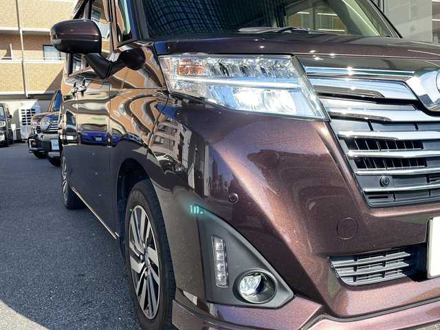 ダイハツ トール カスタムG リミテッドⅡ SAⅢ 高知県 2019(令1)年 11.9万km プラムブラウンクリスタルマイカ ＡＬＰＩＮＥ９インチナビ/・Bluetooth/・CD/DVD/・フルセグTV/全方位モニター/スマートアシスト３/ETC/ドラレコ/両側電動スライド/LEDヘッドライト/シートヒーター