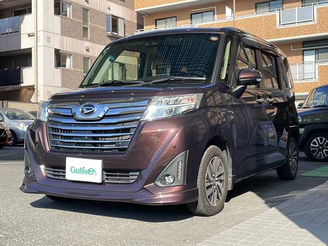 ダイハツ トール カスタムG リミテッドⅡ SAⅢ 高知県 2019(令1)年 11.9万km プラムブラウンクリスタルマイカ ＡＬＰＩＮＥ９インチナビ/・Bluetooth/・CD/DVD/・フルセグTV/全方位モニター/スマートアシスト３/ETC/ドラレコ/両側電動スライド/LEDヘッドライト/シートヒーター