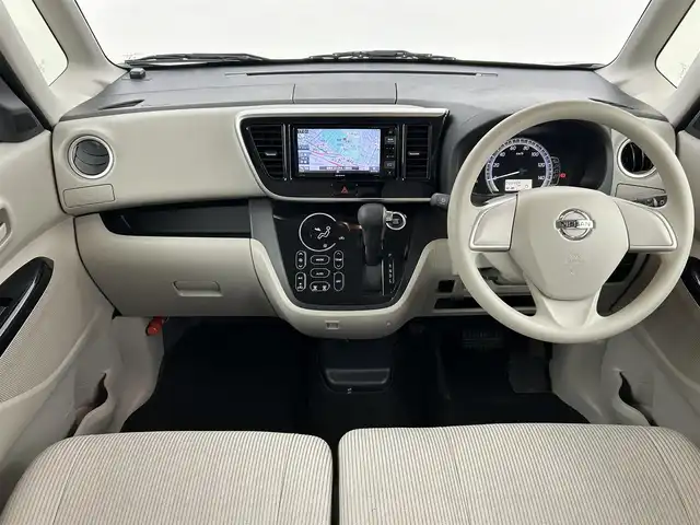 日産 デイズ ルークス X 福岡県 2019(令1)年 3.4万km ブラック 社外ナビ（ＢＴ，フルセグＴＶ）　/全方位カメラ　/ＥＴＣ　/コーナーセンサー　/エマージェンシーブレーキ　/横滑り防止装置　/アイドリングストップ　/片側電動スライドドア　/電動格納式ドアミラー　/プッシュスタート