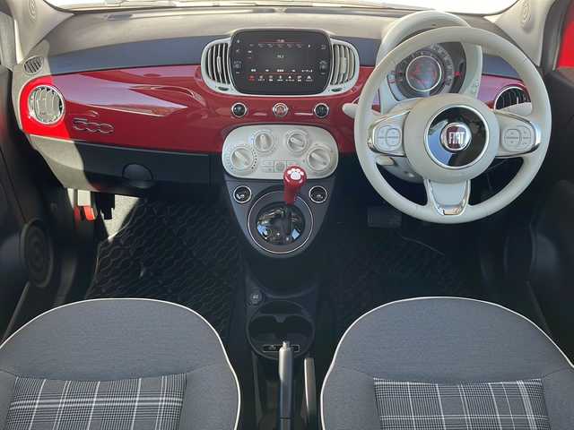 フィアット ５００ 1．2 ポップ 長野県 2020(令2)年 6.5万km 赤 純正ナビ/ホイール付き冬タイヤ積込/純正フロアマット/保証書・取説/スペアキー