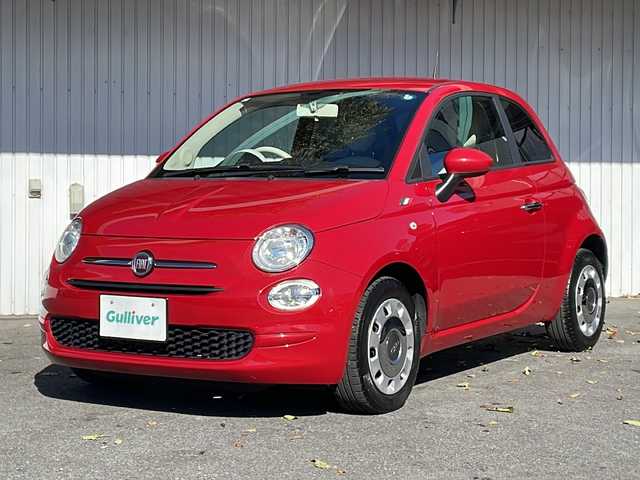 フィアット ５００ 1．2 ポップ 長野県 2020(令2)年 6.5万km 赤 純正ナビ/ホイール付き冬タイヤ積込/純正フロアマット/保証書・取説/スペアキー