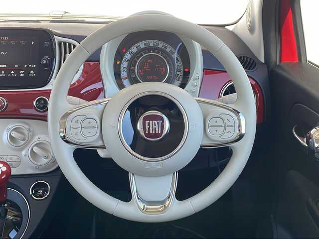 フィアット ５００ 1．2 ポップ 長野県 2020(令2)年 6.5万km 赤 純正ナビ/ホイール付き冬タイヤ積込/純正フロアマット/保証書・取説/スペアキー