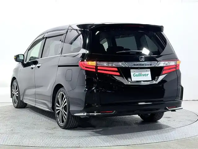 ホンダ オデッセイ アブソルート 20thアニバーサリー 大阪府 2015(平27)年 4.9万km クリスタルブラックパール ナビTV バックカメラ フリップダウンモニター ハーフレザーシート パワーシート レーダークルコン 衝突軽減ブレーキ レーンアシスト 両側パワースライドドア オートライト LEDヘッドライト ETC