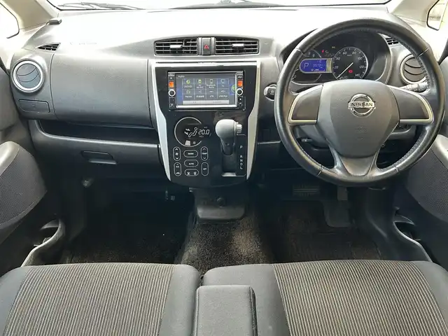日産 デイズ ハイウェイスターX 福島県 2013(平25)年 5.8万km ホワイトパール 純正ナビゲーション/型番：MC313D-W/【CD/DVD/SD/USB/AUX/TV】/アラウンドビューモニター/バックカメラ/HIDヘッドライト/運転席シートヒーター/アイドリングストップ/純正フロアマット/純正ドアバイザー