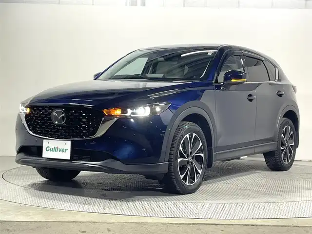 マツダ ＣＸ－５ XD Lパッケージ 大阪府 2023(令5)年 2.9万km ディープクリスタルブルーマイカ 白革シート 純正10.25incナビTV 360カメラ ヘッドアップディスプレイ パワーシート/ヒーター ステアリングヒーター 電動リアゲート レーダークルコン 衝突軽減ブレーキ レーンアシスト ブラインドSM ETC