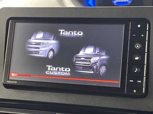 ダイハツ タント カスタム X スタイルセレクション 岐阜県 2021(令3)年 3.7万km ブラックマイカメタリック 純正ナビ/　(AM/FM/CD/DVD/Bluetooth/フルセグTV)/バックカメラ/両側パワースライドドア/ウェルカムオープン機能/スマートアシストIII/　・衝突軽減ブレーキ/　・レーンキープアシスト/　・コーナーセンサー/　・オートハイビーム/ドライブレコーダー/ETC/シートヒーター/ステアリングスイッチ/電格ミラー/純正アルミホイール/純正フロアマット/純正ドアバイザー