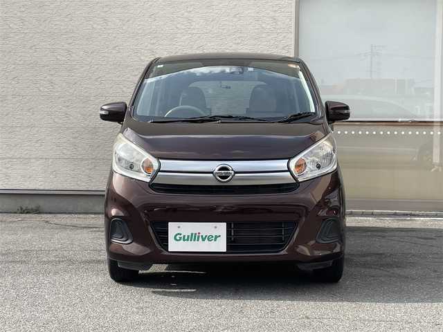 日産 デイズ X 大阪府 2017(平29)年 4.6万km モカブラウンP 社外7インチナビ/(フルセグ/BT/CD/DVD)/全方位カメラ/衝突被害軽減システム/横滑り防止装置/盗難防止装置/アイドリングストップ/純正14インチアルミキャップ/ドライブレコーダー/ETC/プッシュスタート/スマートキー/保証書/取扱説明書/スペアキー　あり